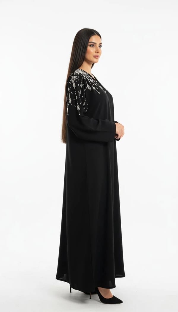 Luxury Black Abaya 2