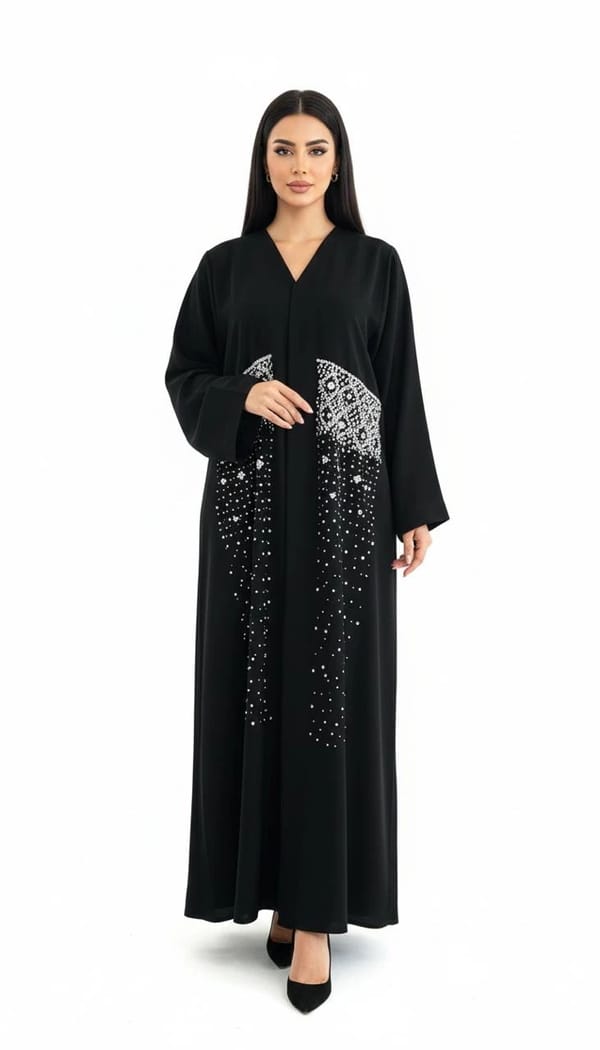 Luxury Black Abaya 3