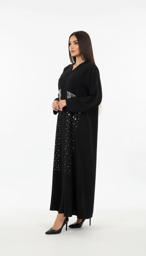 Luxury Black Abaya 3