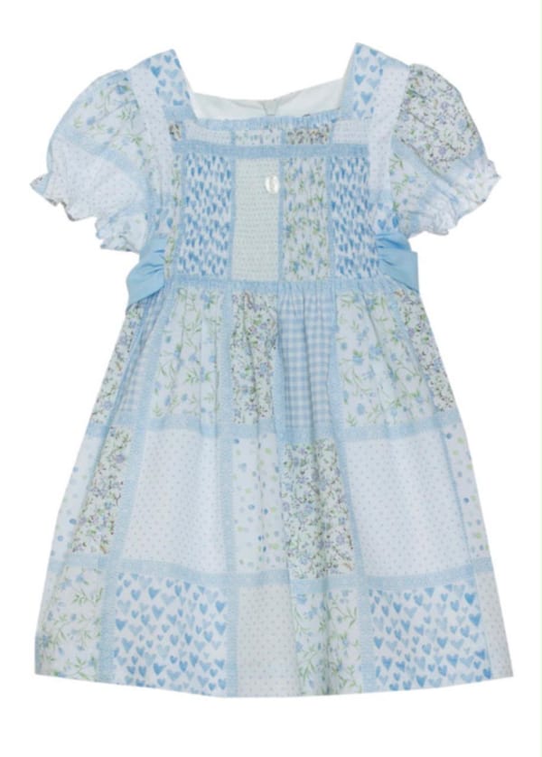 Girls’ Blue Floral Dress
