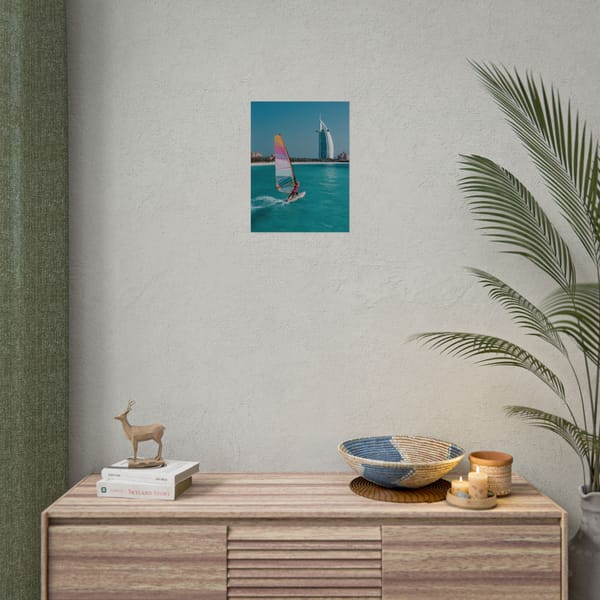 Burj Al Breeze - Dubai 80s Poster Series 30 x 40