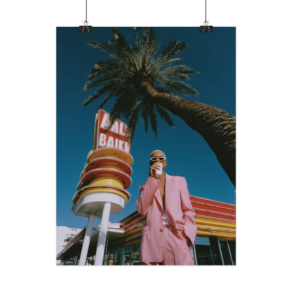 Dubai Americana I - Dubai 80s Poster Series 40 x 50