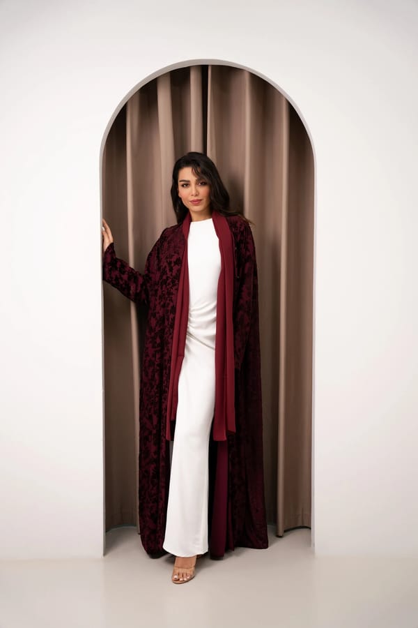 Velour orchard abaya