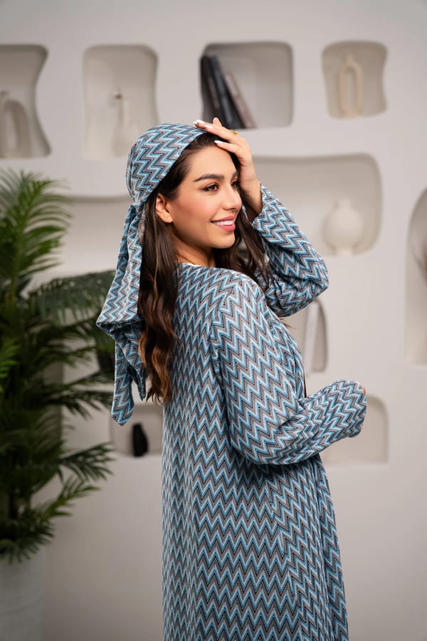 Azure square scarf