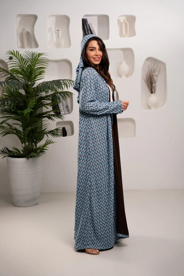 Azure flow abaya