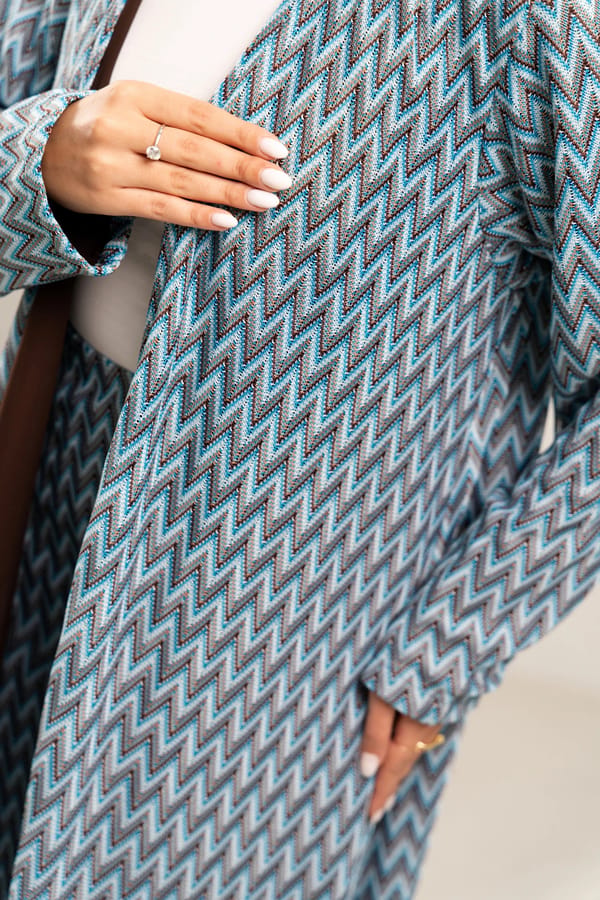 Azure flow abaya
