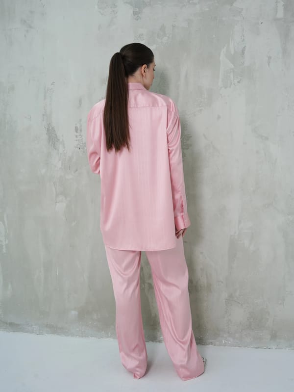 The Pink Satin Co-ord Set