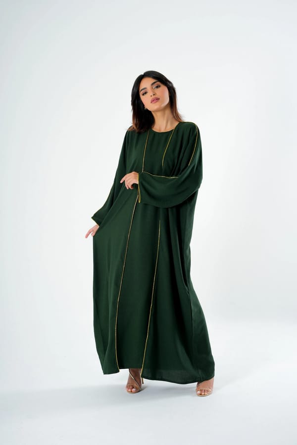 Saira Set green Abaya
