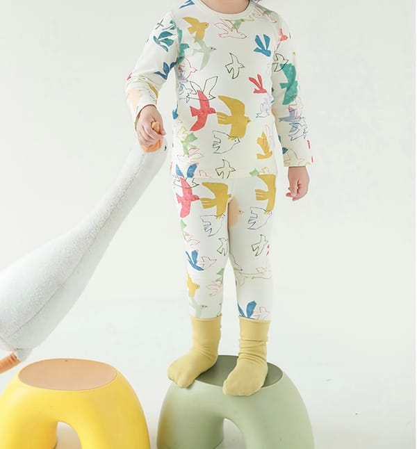 colorful bird pijama