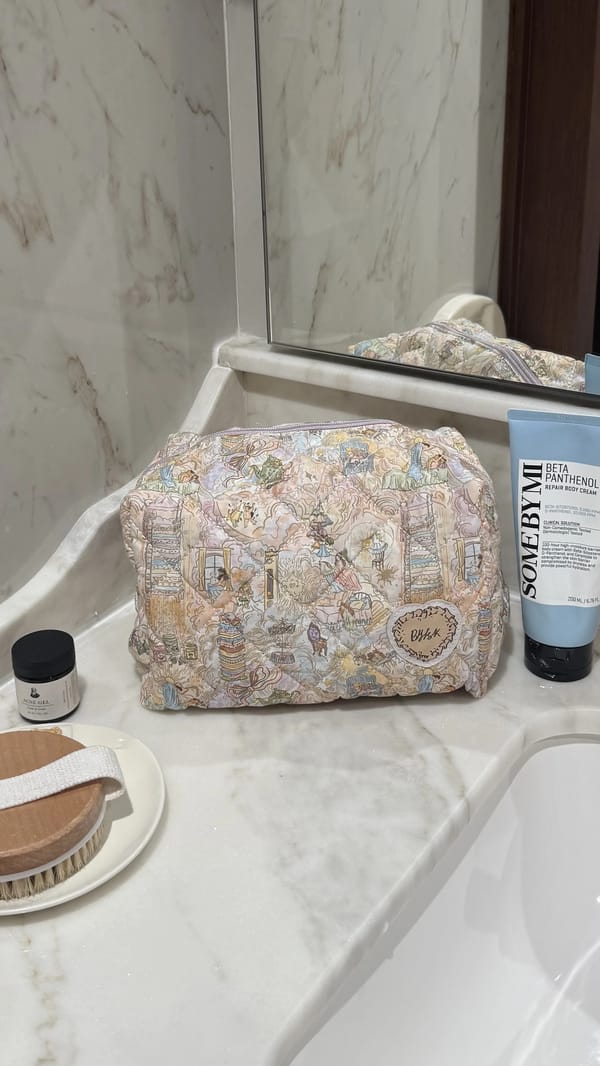Fairytale toiletries pouch 🧚🏼‍♀️🫧💌