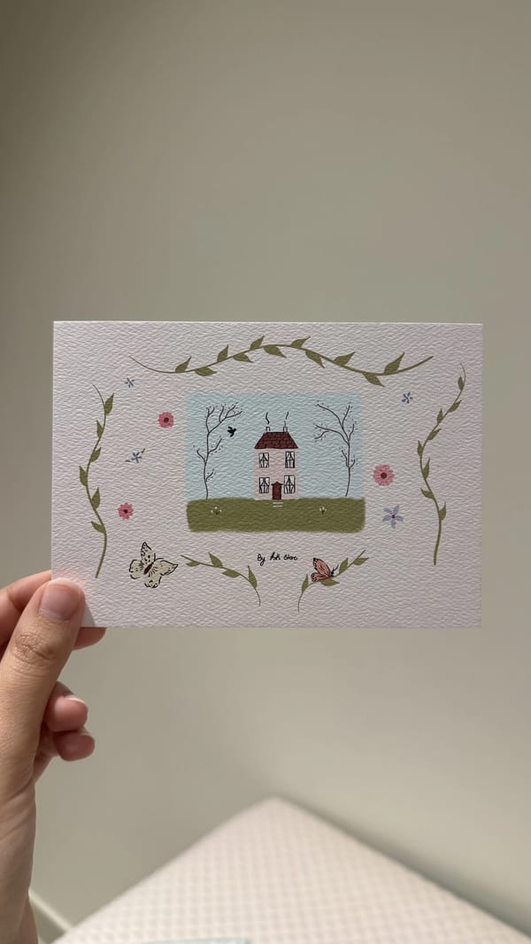 Cottage garden card🪻