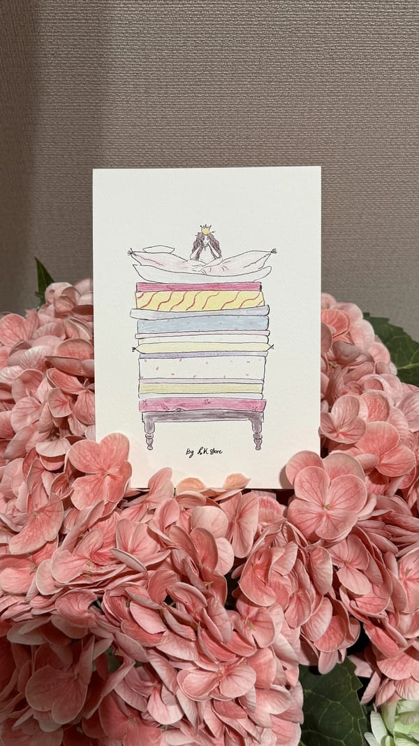 Princess and the pea card🫛👸🏻