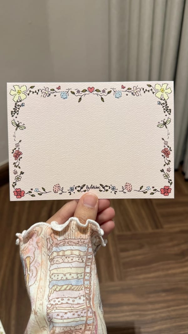 Floral garden card 🌸