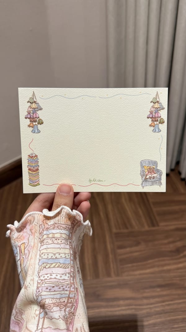 Cozy night in card🌙