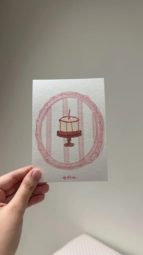 Angla’s birthday card💌