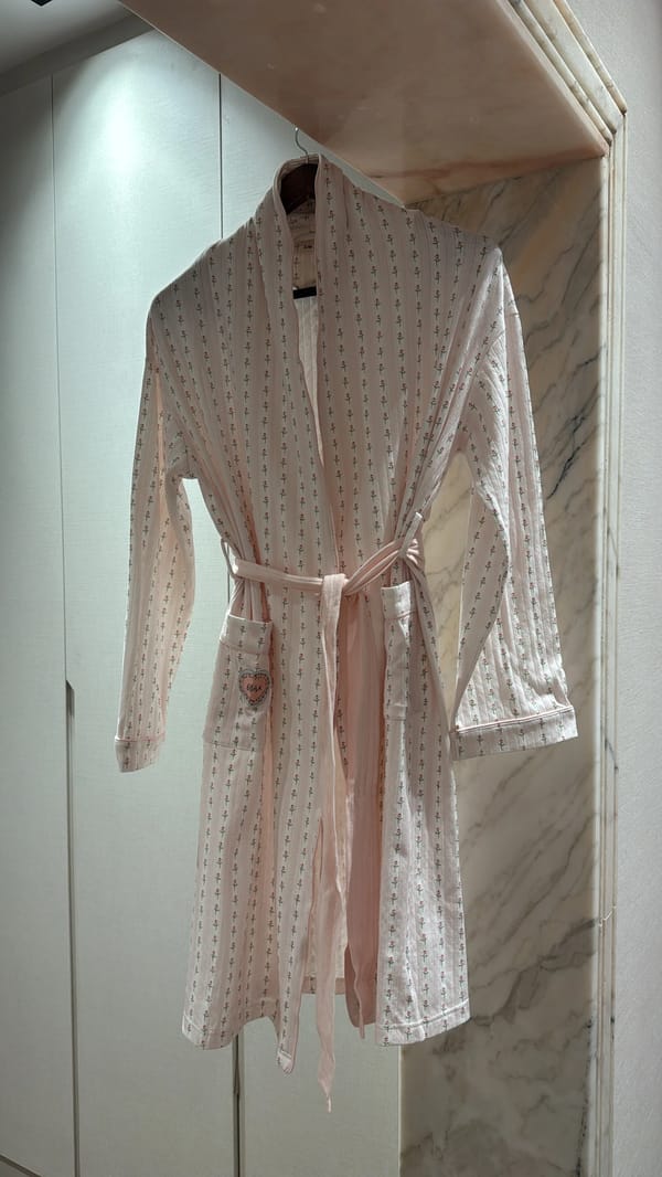 Rose blush robe 🌸