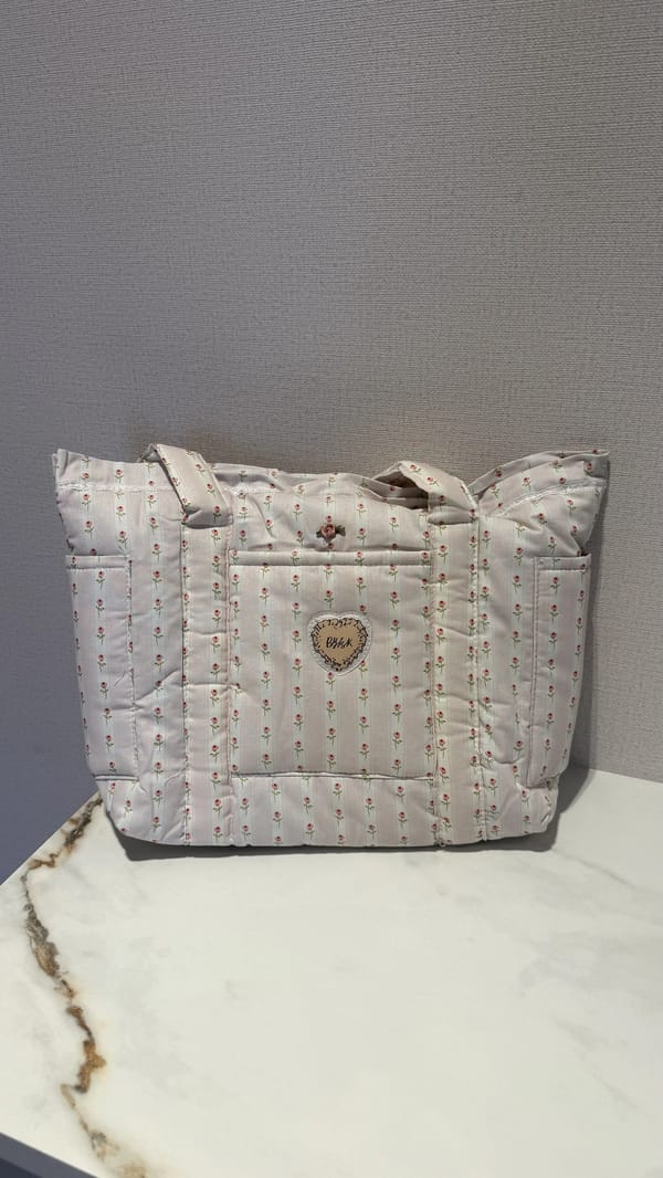 Rose blush tote bag 🌸