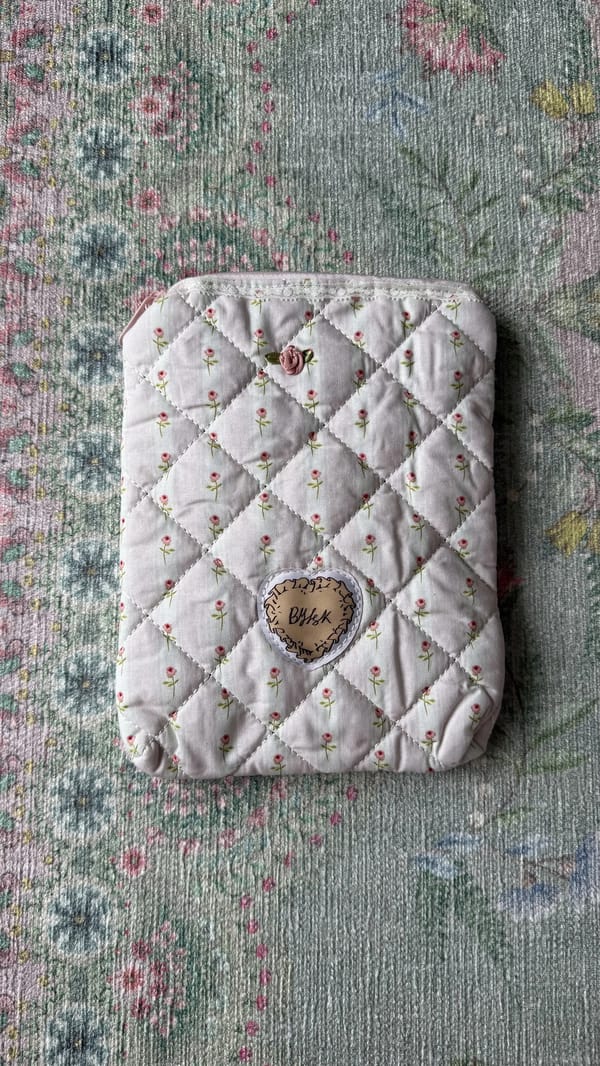 Rose blush kindle sleeve 🌸
