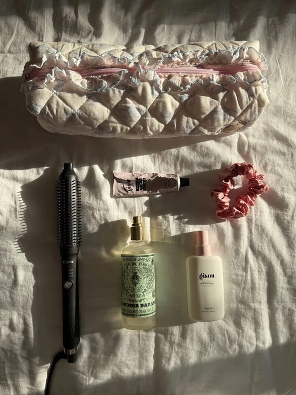 Purrfectly cozy hair tool pouch 🛁