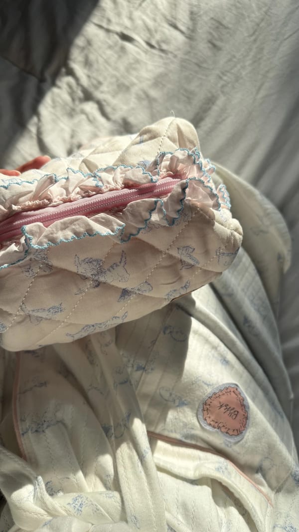 Purrfectly cozy pouch 🛁