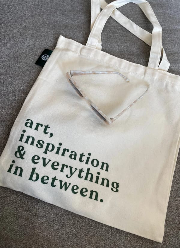 Tote bag - Cream/Green