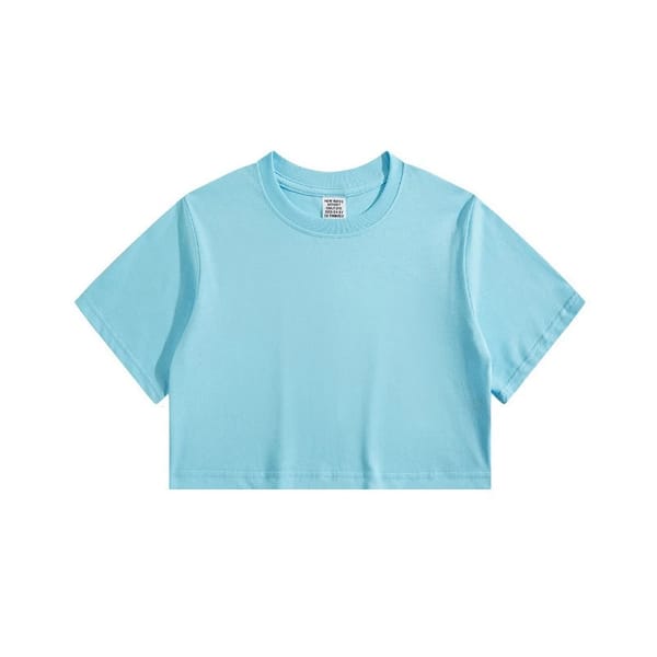 Crop T-shirt blue