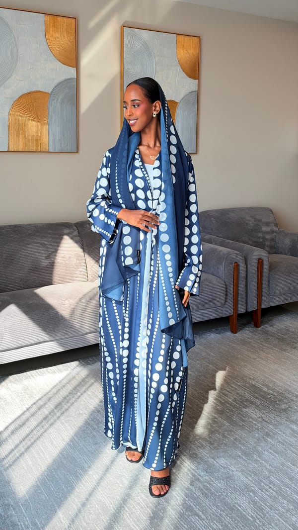 luba abaya blue