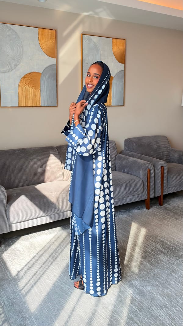 luba abaya blue