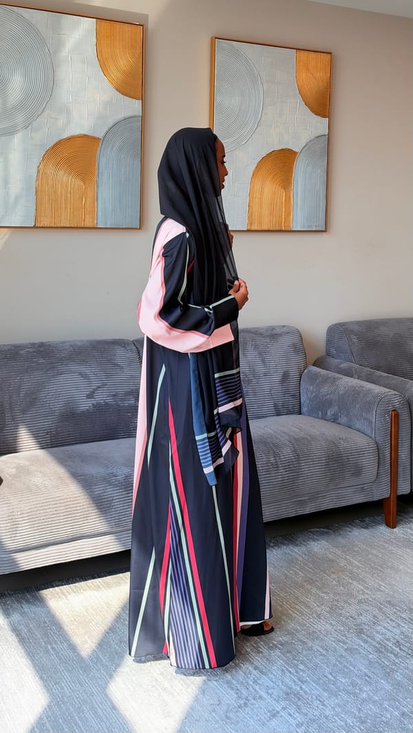 Mirna printed abaya