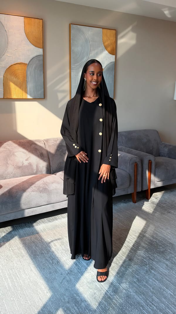 Rahaf black abaya