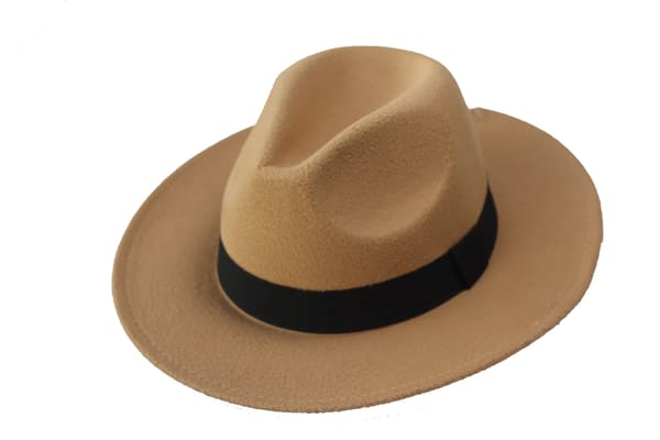 Camel ST Fedora Hat Edition Woolen Brim ,Panama Caps