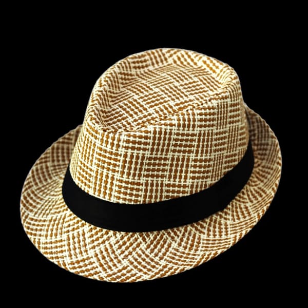 Classic ST Fedora Hat Edition Brown & White Daily Wear