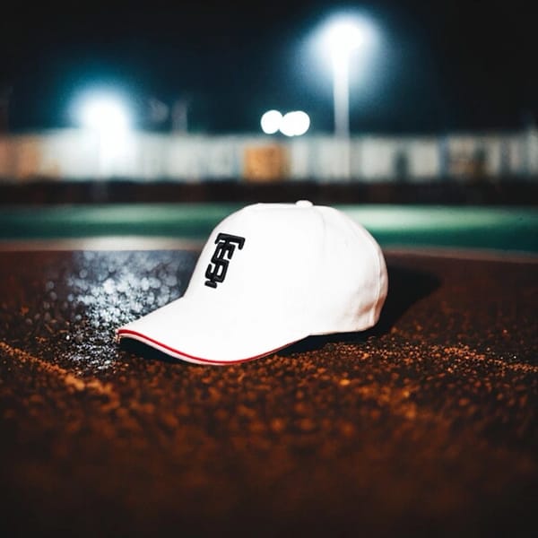 3D, ST Edition White & Red Line Casual Cap