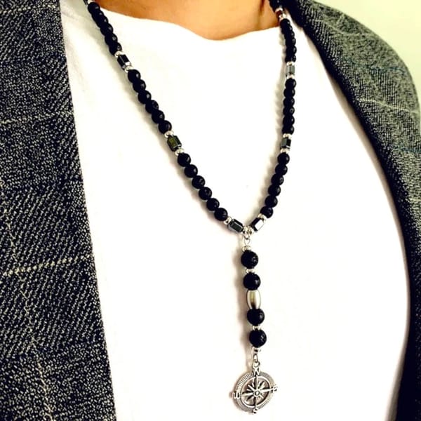 Round Pendant Necklace for Men