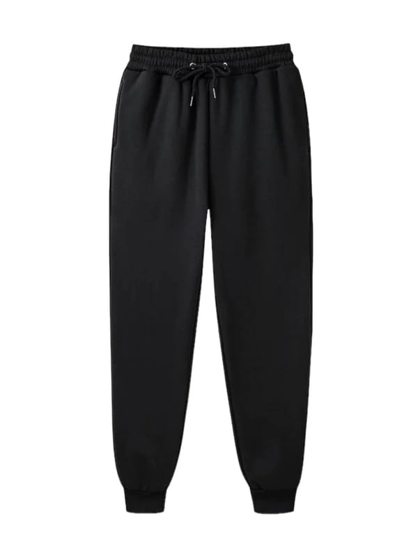 ST ,Plain Sport Casual SweatPants-Black