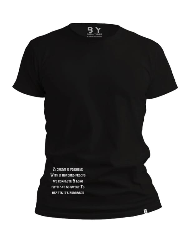 ST,A Dream is Possible Design T Shirt- Black