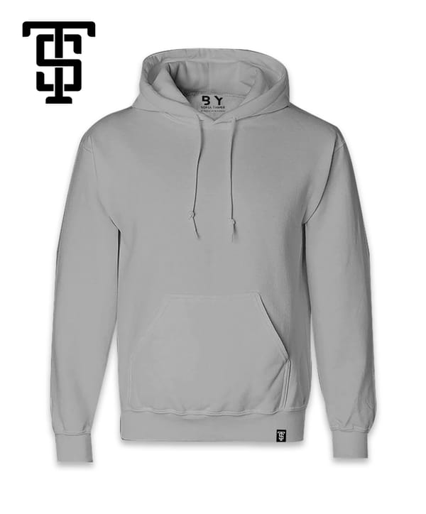 Vintage Plain ST Hoodie , Grey