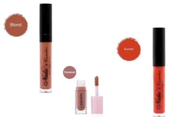 Lipstick Blond & lipstick sunset & Caramel lipgloss                        site + gift