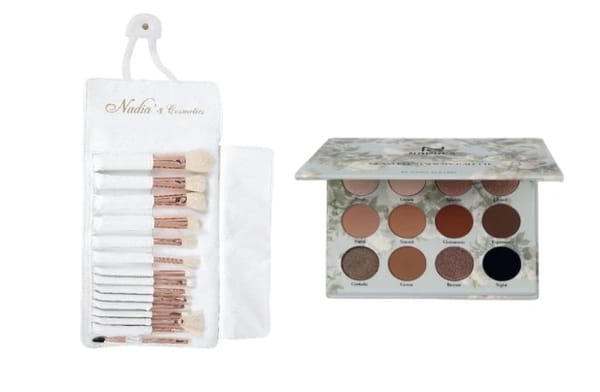 Face/eye brushes & Galm eyeshadow pallet         Site+ gift