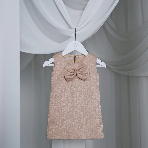 Beige Bow - Newborn