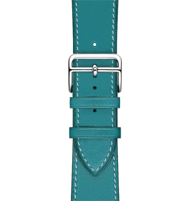 Apple Watch - Leather baby blue