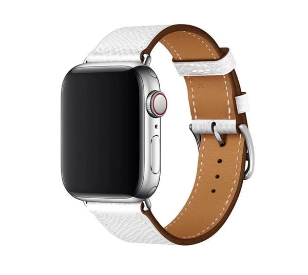 Apple Watch - leather white