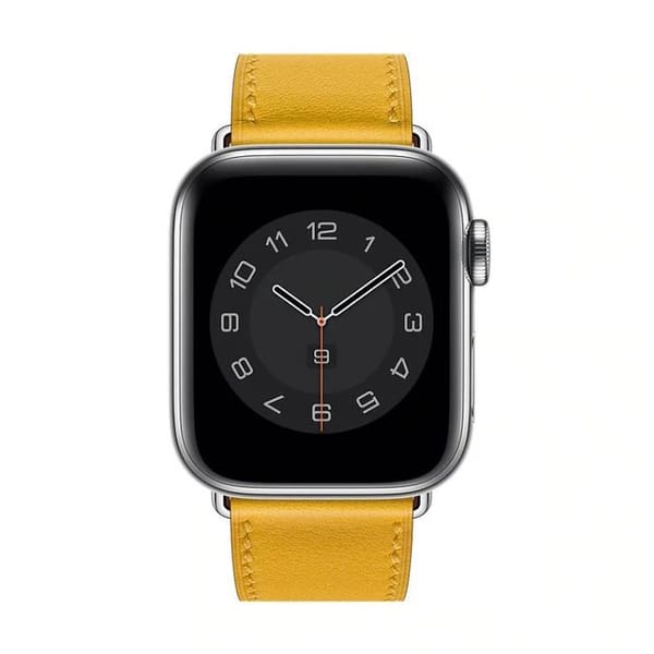 Apple Watch - leather classic yellow