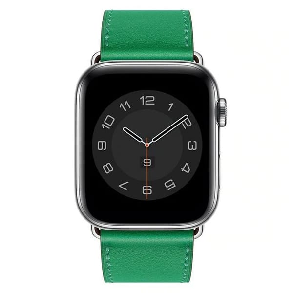 Apple Watch - leather olive green