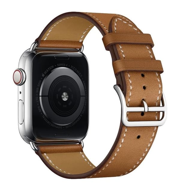 Apple Watch - classic tan leather