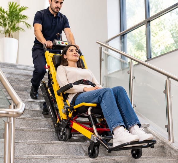 Motorized Stair Climbing Chair – Yellow & Black