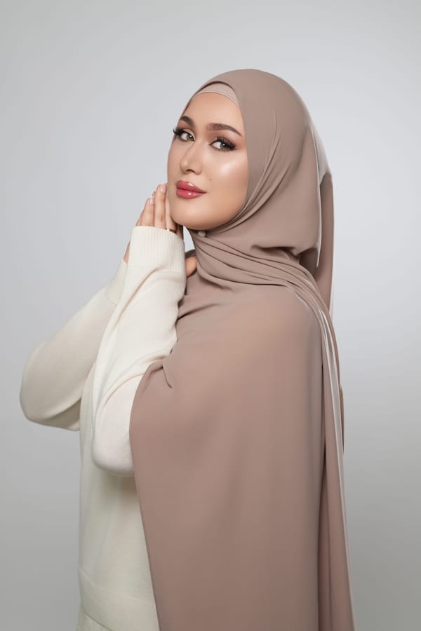 Messy Chiffon-Taupe
