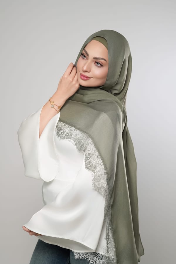Lace Modal-Olive Green