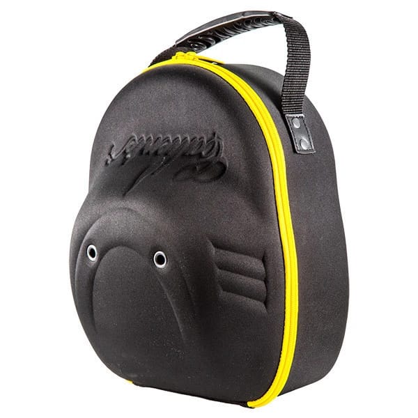 Traveler's Bag Black with Yellow Zipper