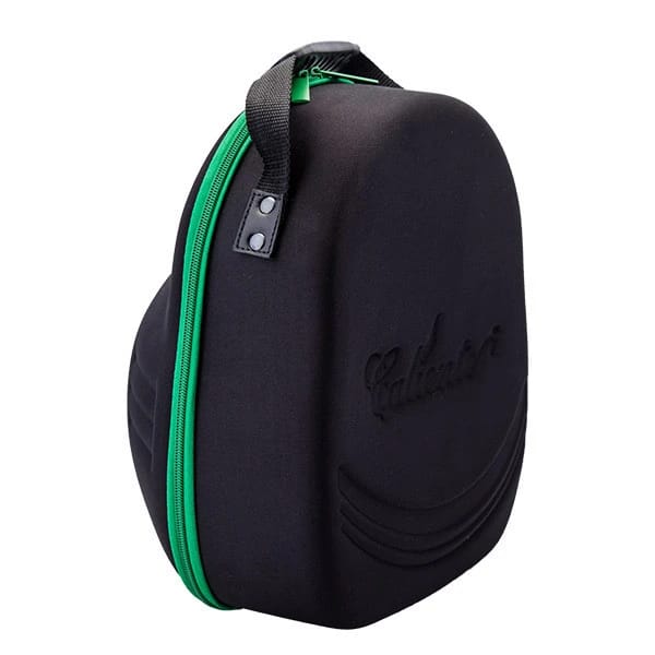 Traveler's Bag Black with Green Zipper